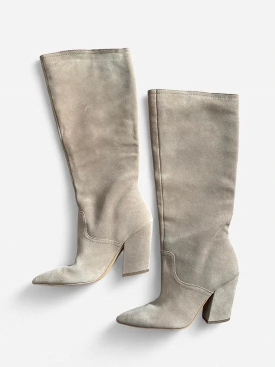 Dolce Vita Nathen Pull On Suede Knee High Boots size 8 - Picture 2 of 7